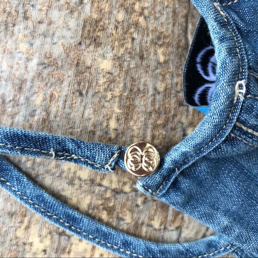 CeCe Denim Halter Dress - Picture 5 of 7